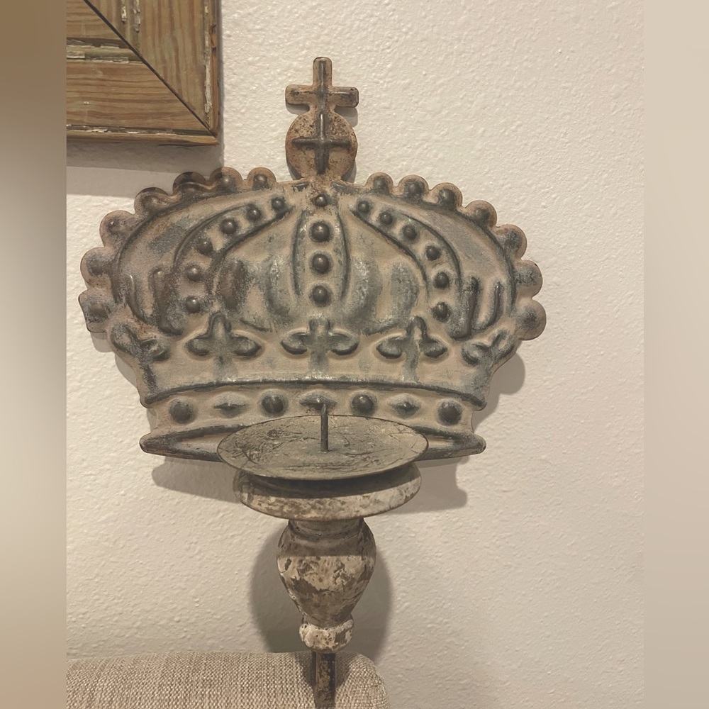 Rustic Candle Wall Sconce